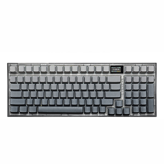 RECCAZR R98-Pro Wireless Tri-mode Mechanical Keyboard, RGB, Hot-swappable, Multimedia screen