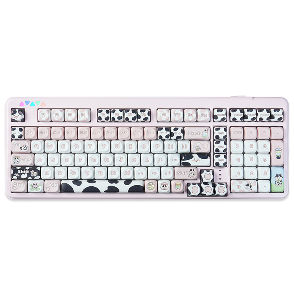 RECCAZR R102 Mechanical Keyboard,Tri-mode Wireless gaming keyboard, Hot-swap, RGB, PBT Keycaps