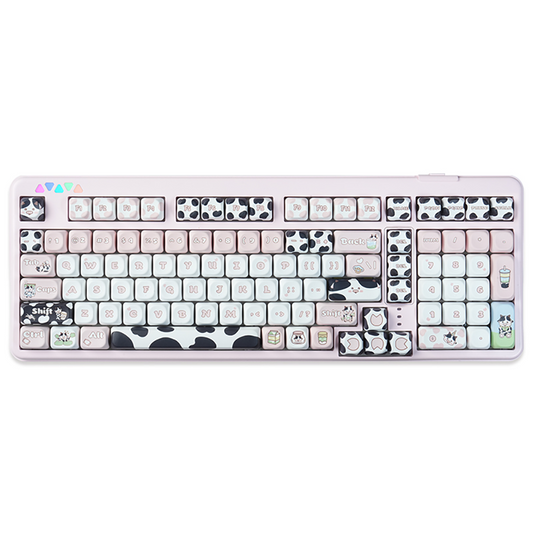 RECCAZR R102 Mechanical Keyboard,Tri-mode Wireless gaming keyboard, Hot-swap, RGB, PBT Keycaps