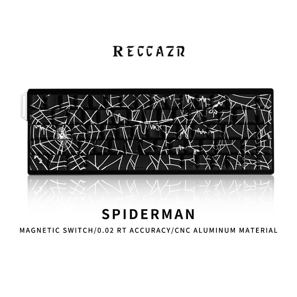 RECCAZR M68 Aluminum CNC Magnetic Switch Mechanical Keyboard Wireless Three-mode Bluetooth/Type-c Wired/2.4G Gaming Keyboard Hot-swap RGB Side Engraved keyboard