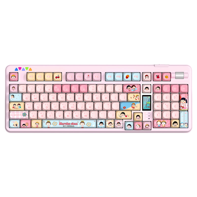 RECCAZR R102 Mechanical Keyboard,Tri-mode Wireless gaming keyboard, Hot-swap, RGB, PBT Keycaps(Pearlescent Series)