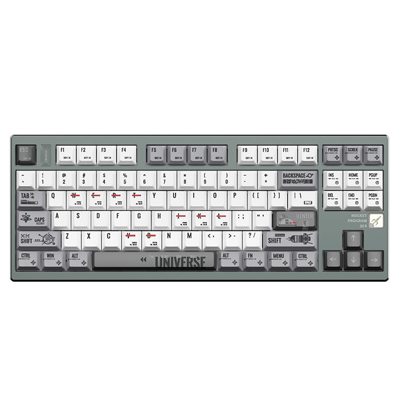 RECCAZR Rocket 80 Gasket Aluminum Custom Wireless Mechanical Keyboard Sound Control Tri-mode Wireless gaming keyboard