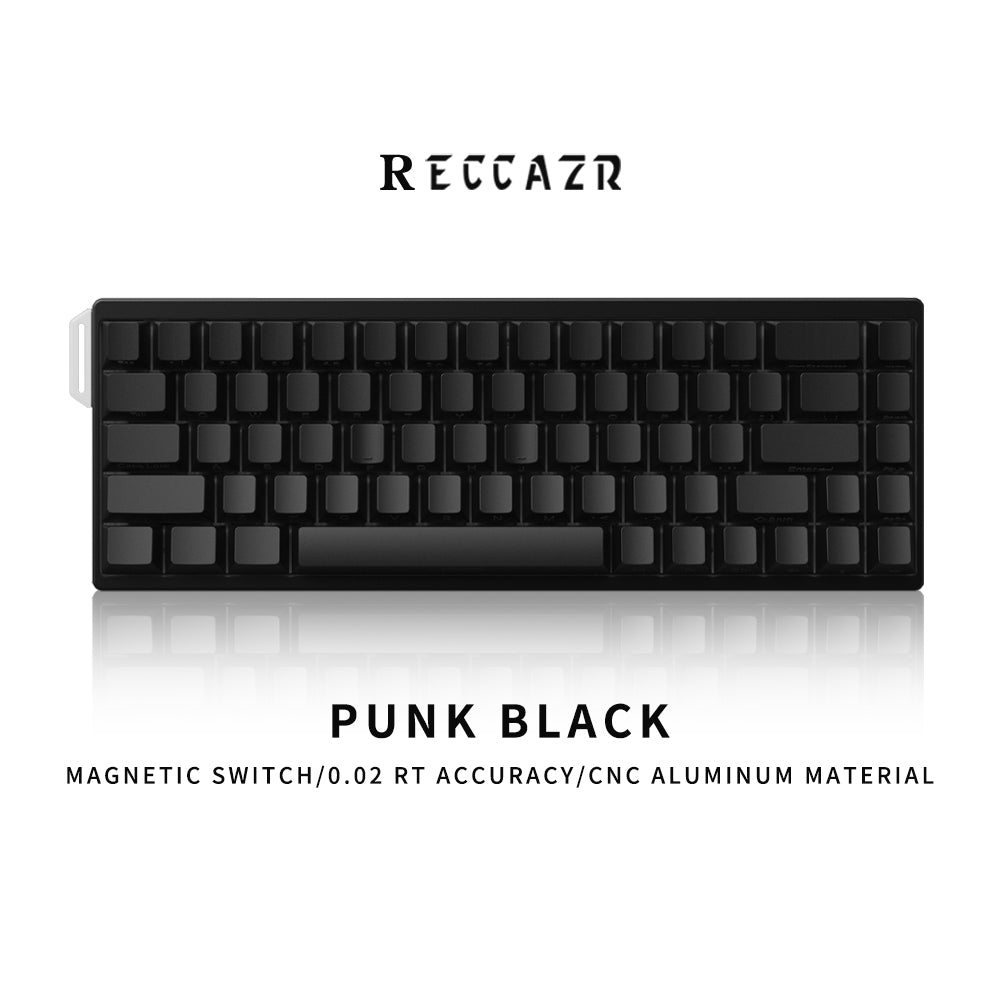 RECCAZR M68 Aluminum CNC Magnetic Switch Mechanical Keyboard Wireless Three-mode Bluetooth/Type-c Wired/2.4G Gaming Keyboard Hot-swap RGB Side Engraved keyboard