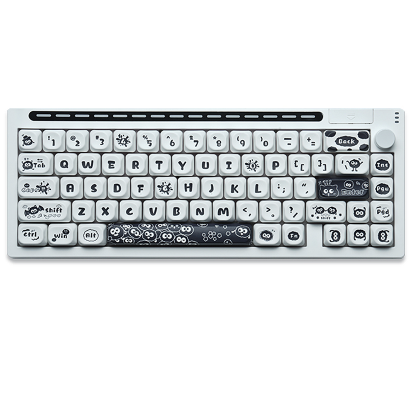 RECCAZR R66 RGB Sound Control Wireless Mechanical Keyboard, Hotswap custom keyboard Tri-mode wireless gaming keyboard