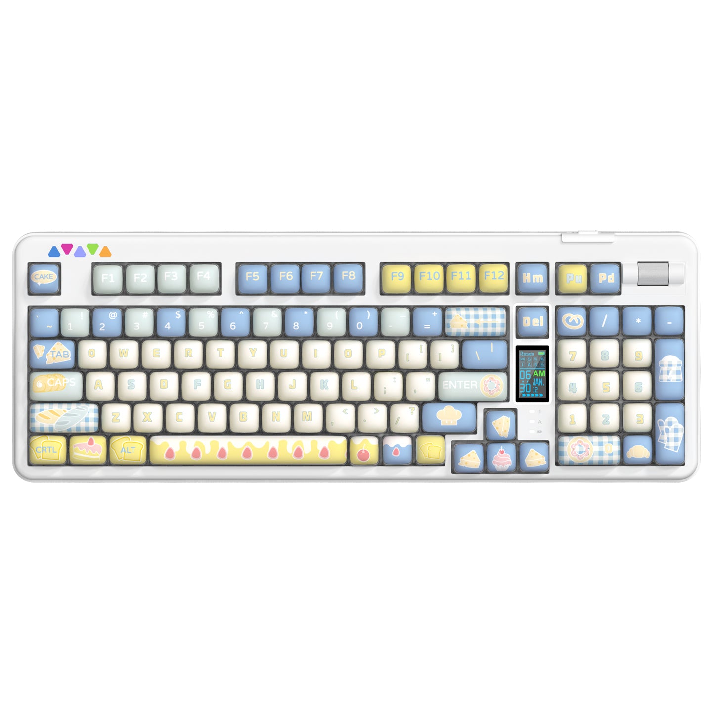 RECCAZR R102 Mechanical Keyboard,Tri-mode Wireless gaming keyboard, Hot-swap, RGB, PBT Keycaps