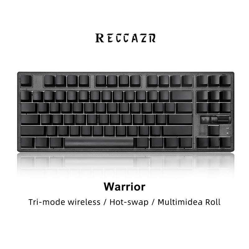 RECCAZR S87-PRO Custom Mechanical Keyboard, Tri-mode Wireless Gaming Keyboard with Screen