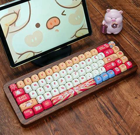 RECCAZR wooden wireless mechanical keyboards