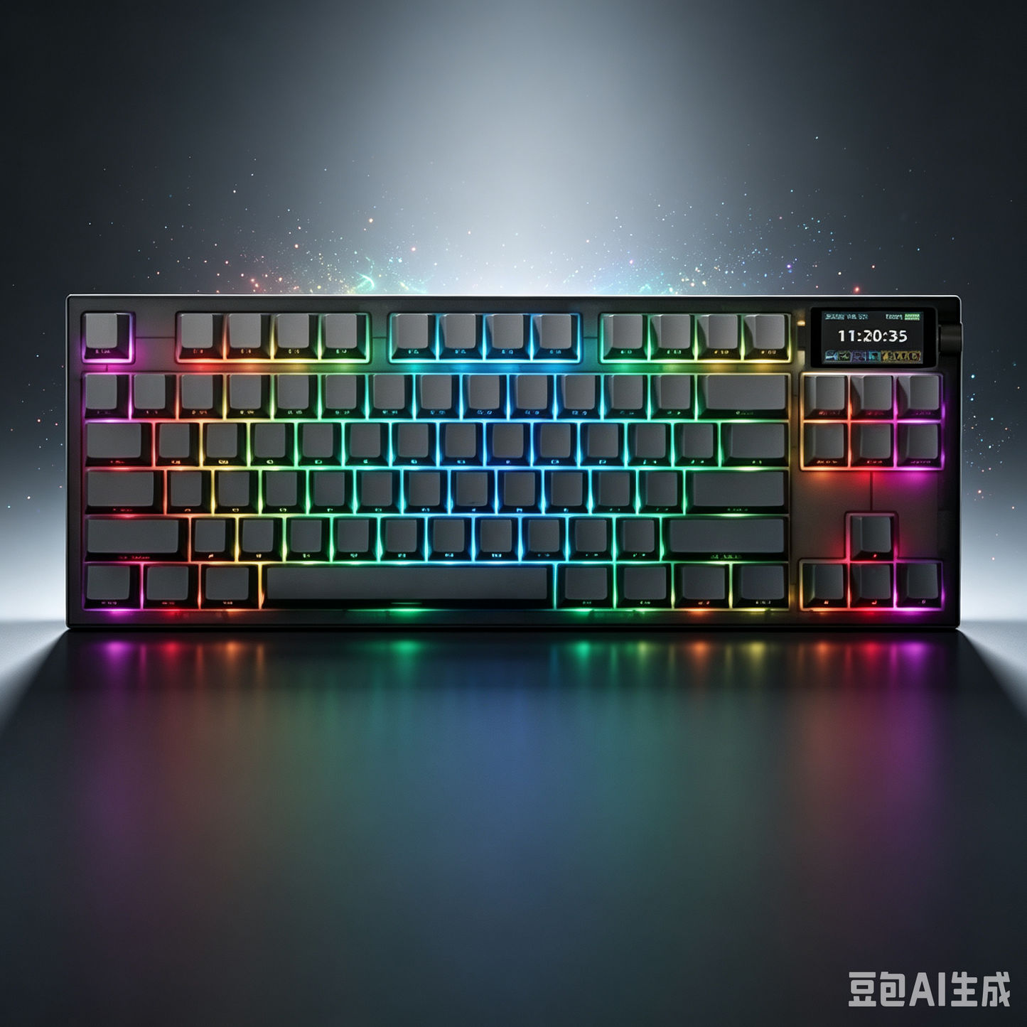 RECCAZR S87-PRO Custom Mechanical Keyboard, Tri-mode Wireless Gaming Keyboard with Screen