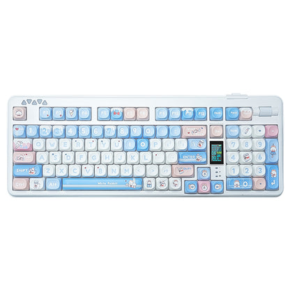 RECCAZR R102 Mechanical Keyboard,Tri-mode Wireless gaming keyboard, Hot-swap, RGB, PBT Keycaps