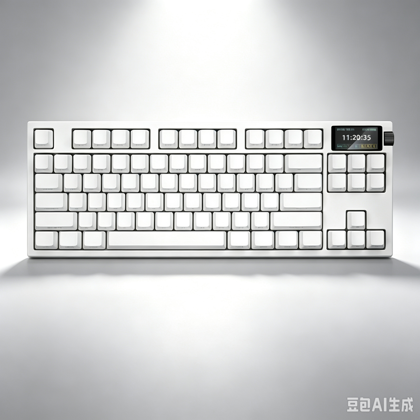 RECCAZR KW75S Gasket Gaming Keyboard Bluetooth Hot-swappable Mechanical Keyboard RGB(White)