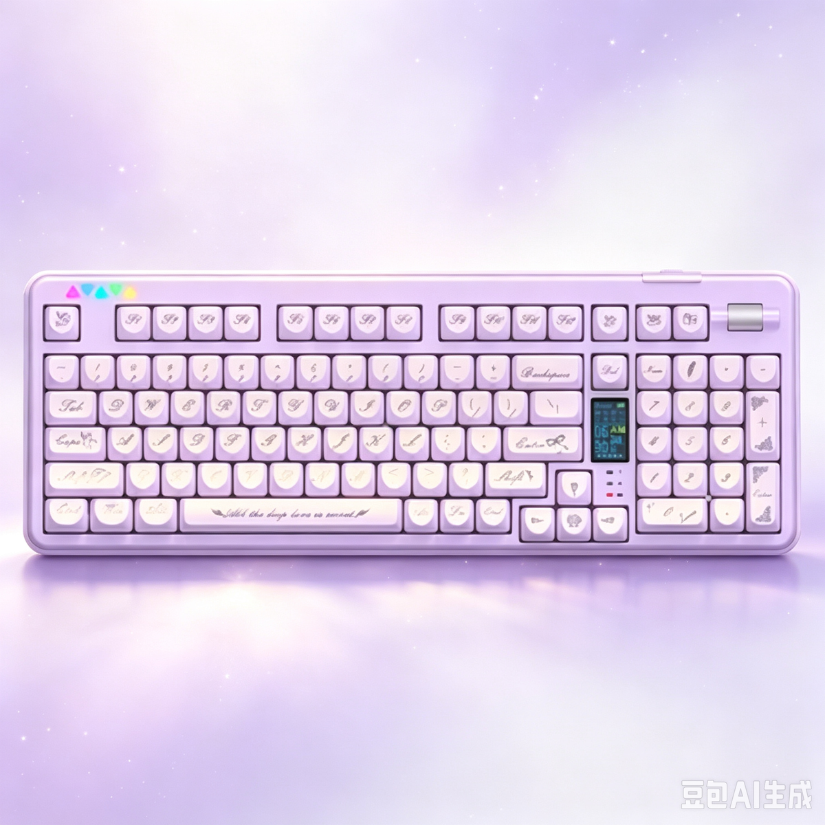 RECCAZR R102 Mechanical Keyboard,Tri-mode Wireless gaming keyboard, Hot-swap, RGB, PBT Keycaps（Pearlescent Series）