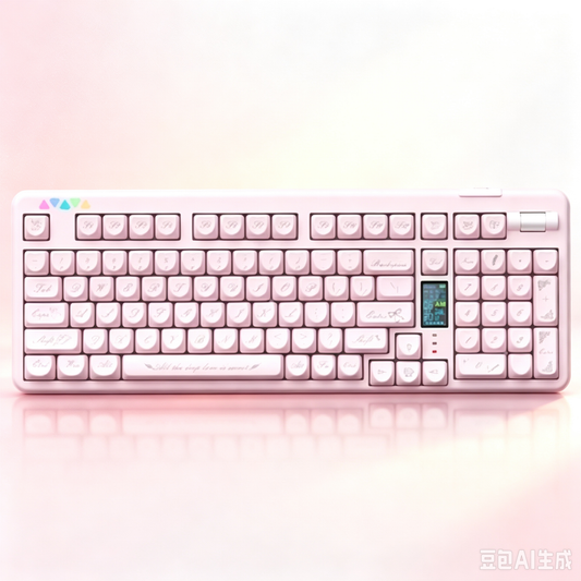 RECCAZR R102 Mechanical Keyboard,Tri-mode Wireless gaming keyboard, Hot-swap, RGB, PBT Keycaps（Pearlescent Series）
