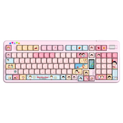 RECCAZR R102 Mechanical Keyboard,Tri-mode Wireless gaming keyboard, Hot-swap, RGB, PBT Keycaps（Pearlescent Series）