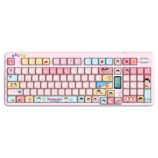 RECCAZR R102 Mechanical Keyboard,Tri-mode Wireless gaming keyboard, Hot-swap, RGB, PBT Keycaps（Pearlescent Series）