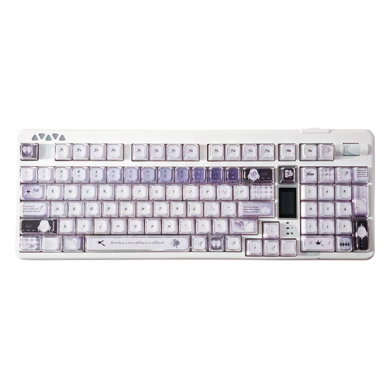 RECCAZR R102 Mechanical Keyboard,Tri-mode Wireless gaming keyboard, Hot-swap, RGB, PBT Keycaps