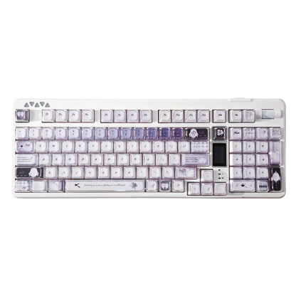 RECCAZR R102 Mechanical Keyboard,Tri-mode Wireless gaming keyboard, Hot-swap, RGB, PBT Keycaps
