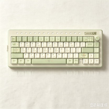 RECCAZR Paper Plane 66 Gasket Aluminum Custom Mechanical Keyboard Sound Control Tri-mode Wireless gaming keyboard
