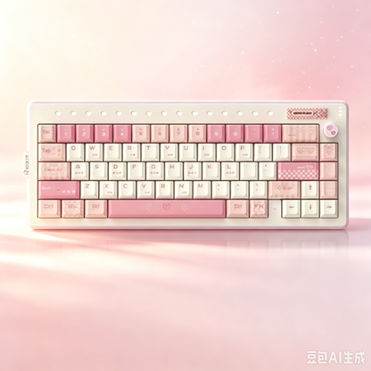 RECCAZR Paper Plane 66 Gasket Aluminum Custom Mechanical Keyboard Sound Control Tri-mode Wireless gaming keyboard