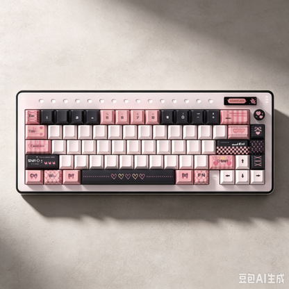 RECCAZR Paper Plane 66 Gasket Aluminum Custom Mechanical Keyboard Sound Control Tri-mode Wireless gaming keyboard