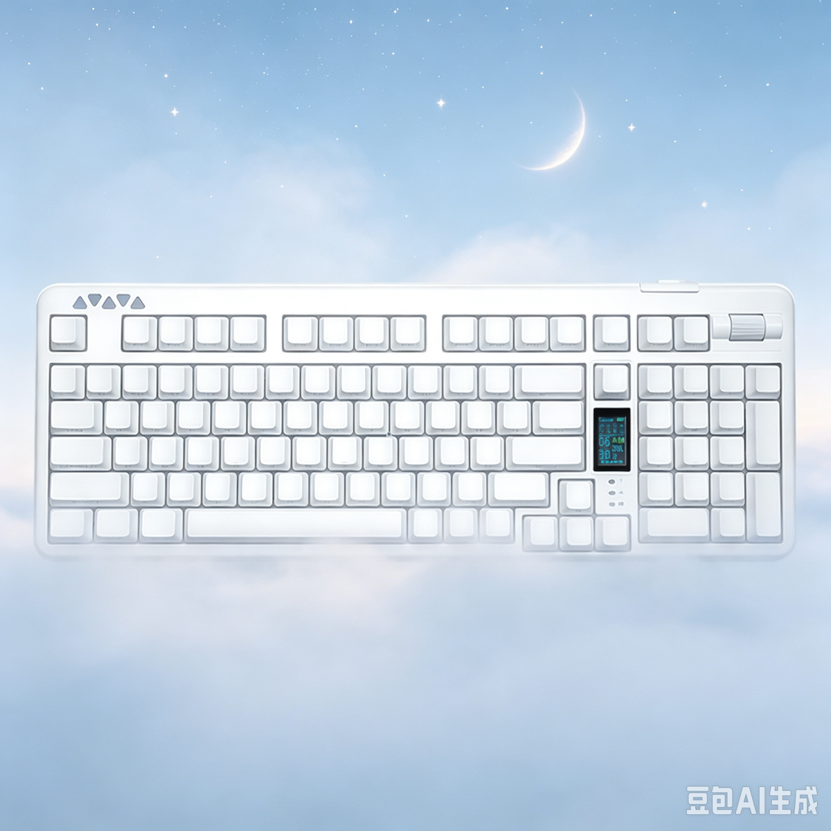 RECCAZR R102 Mechanical Keyboard,Tri-mode Wireless gaming keyboard, Hot-swap, RGB, PBT Keycaps（White Series）