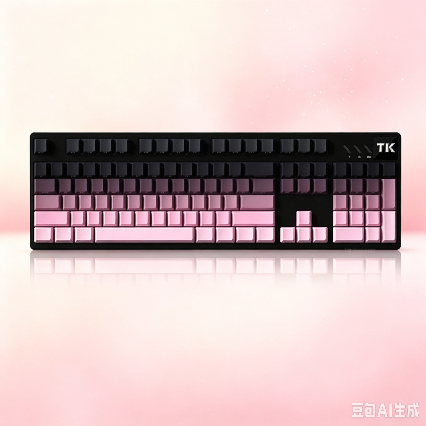 RECCAZR TK104 Custom Mechanical Keyboard Tri-mode Wireless Gaming Keyboard, Gasket, RGB, Hot-swappable, Multimedia Roll