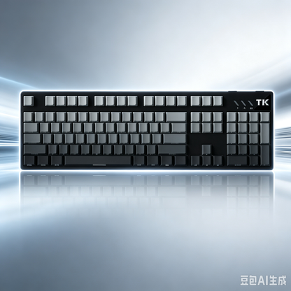 RECCAZR TK104 Custom Mechanical Keyboard Tri-mode Wireless Gaming Keyboard, Gasket, RGB, Hot-swappable, Multimedia Roll