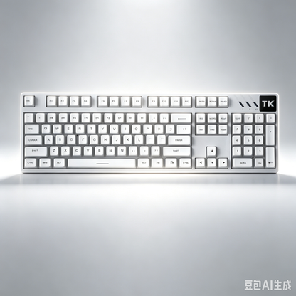 RECCAZR TK104 Custom Mechanical Keyboard Tri-mode Wireless Gaming Keyboard, Gasket, RGB, Hot-swappable, Multimedia Roll
