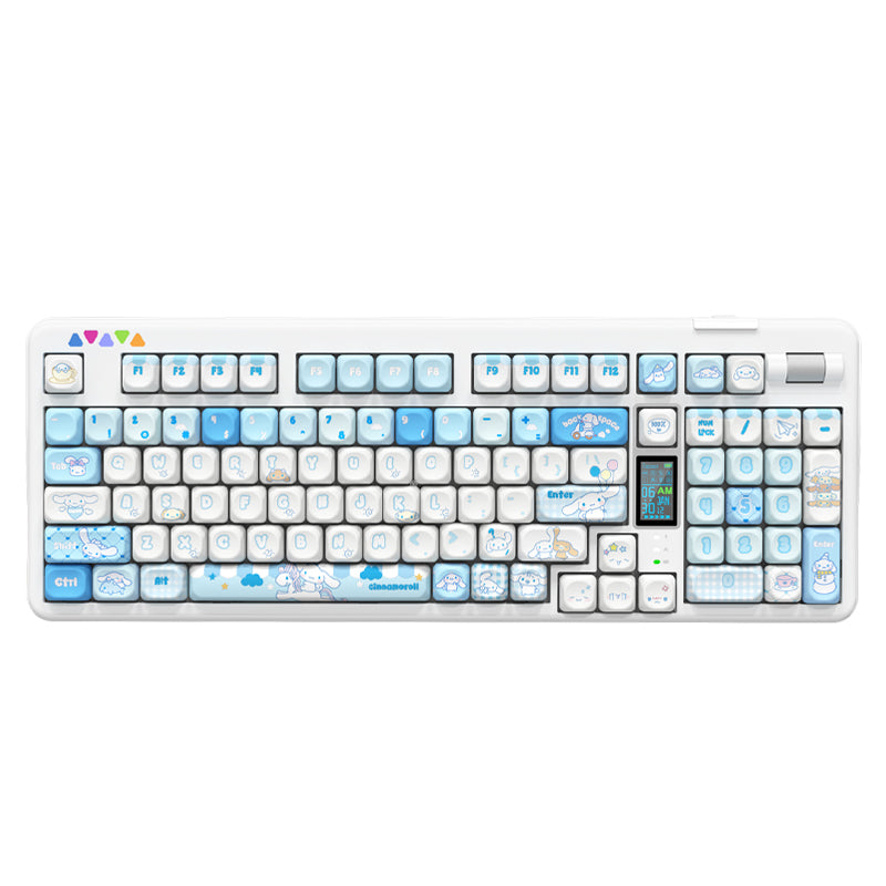 RECCAZR R102 Mechanical Keyboard,Tri-mode Wireless gaming keyboard, Hot-swap, RGB, PBT Keycaps