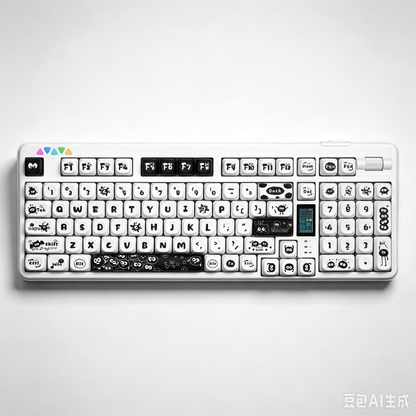 RECCAZR R102 Mechanical Keyboard,Tri-mode Wireless gaming keyboard, Hot-swap, RGB, PBT Keycaps