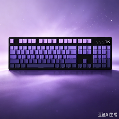 RECCAZR TK104 Custom Mechanical Keyboard Tri-mode Wireless Gaming Keyboard, Gasket, RGB, Hot-swappable, Multimedia Roll