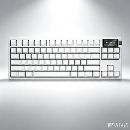 RECCAZR S87-PRO Custom Mechanical Keyboard, Tri-mode Wireless Gaming Keyboard with Screen