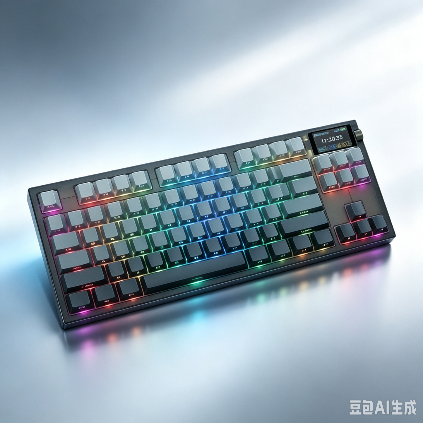 RECCAZR S87-PRO Custom Mechanical Keyboard, Tri-mode Wireless Gaming Keyboard with Screen