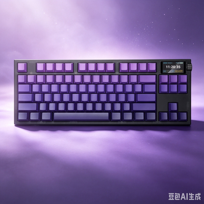 RECCAZR S87-PRO Custom Mechanical Keyboard, Tri-mode Wireless Gaming Keyboard with Screen