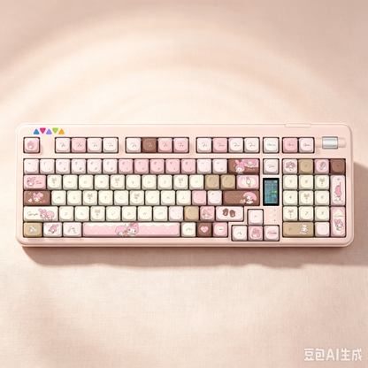 RECCAZR R102 Mechanical Keyboard,Tri-mode Wireless gaming keyboard, Hot-swap, RGB, PBT Keycaps
