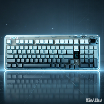 RECCAZR R102 Mechanical Keyboard,Tri-mode Wireless gaming keyboard, Hot-swap, RGB, PBT Keycaps(Gradient Series）