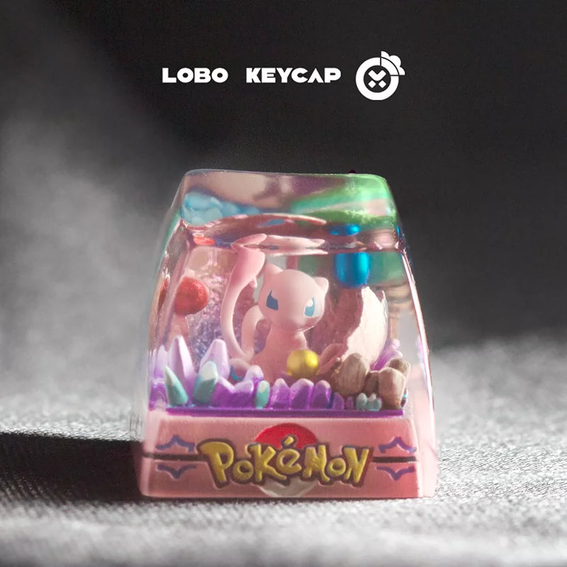 RECCAZR Custom Keycap for Mechanical Keyboards, Golden Resin Droplet Design, 1U SA Profile, Handmade Escape Key Replacement, MX Switch Compatible（Resin Water Drop Series）