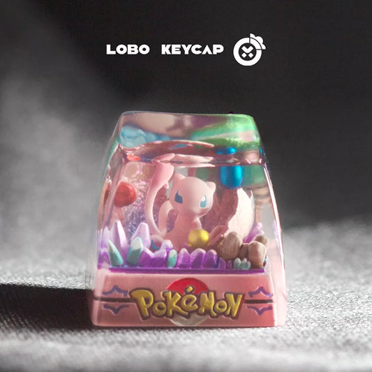 RECCAZR Custom Keycap for Mechanical Keyboards, Golden Resin Droplet Design, 1U SA Profile, Handmade Escape Key Replacement, MX Switch Compatible（Resin Water Drop Series）