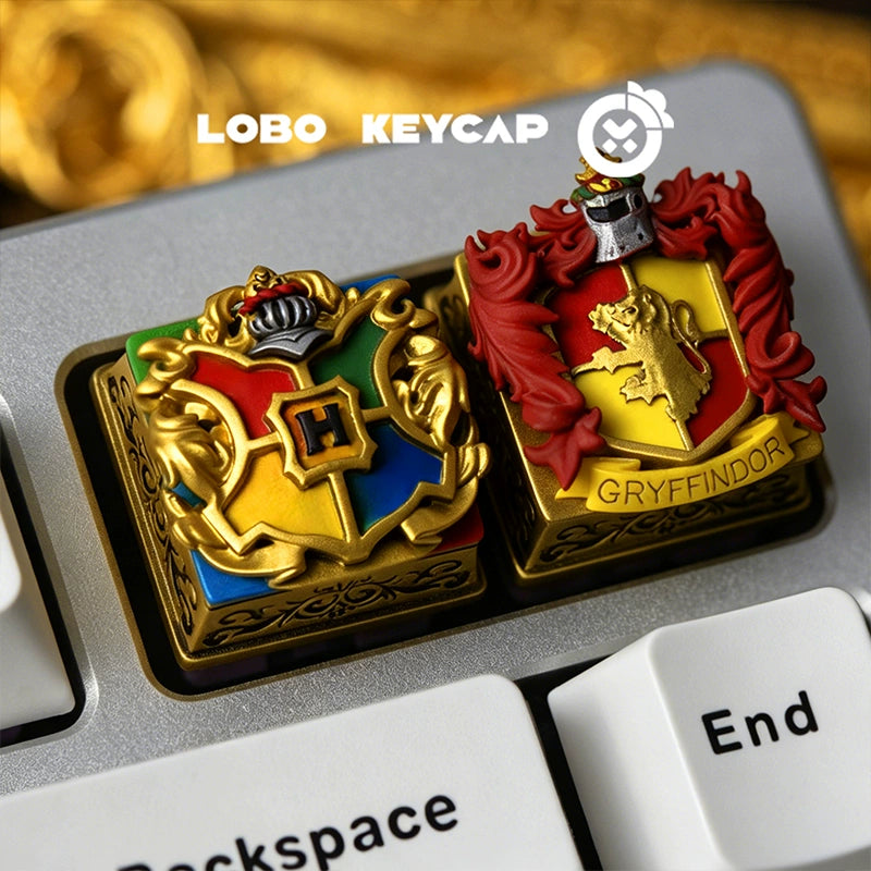 RECCAZR Design Skeleton Custom Keycaps, Transparent Resin Fun Keycaps, Desktop Ornaments, Cross-Shaped Switches(Skeleton Series）