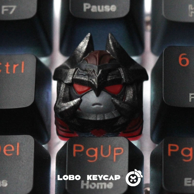 RECCAZR Design Skeleton Custom Keycaps, Transparent Resin Fun Keycaps, Desktop Ornaments, Cross-Shaped Switches(Skeleton Series）