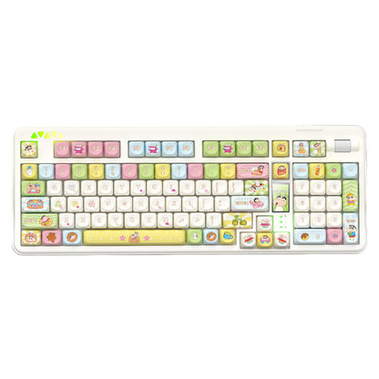 RECCAZR R102 Mechanical Keyboard,Tri-mode Wireless gaming keyboard, Hot-swap, RGB, PBT Keycaps