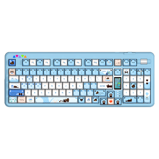 RECCAZR R102 Mechanical Keyboard,Tri-mode Wireless gaming keyboard, Hot-swap, RGB, PBT Keycaps