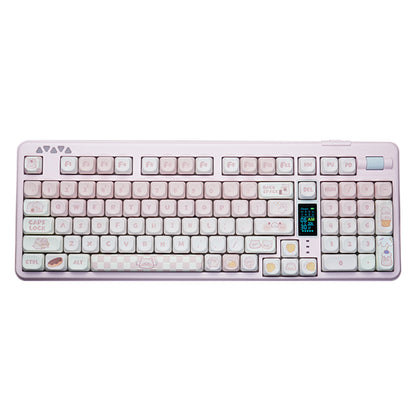 RECCAZR R102 Mechanical Keyboard,Tri-mode Wireless gaming keyboard, Hot-swap, RGB, PBT Keycaps
