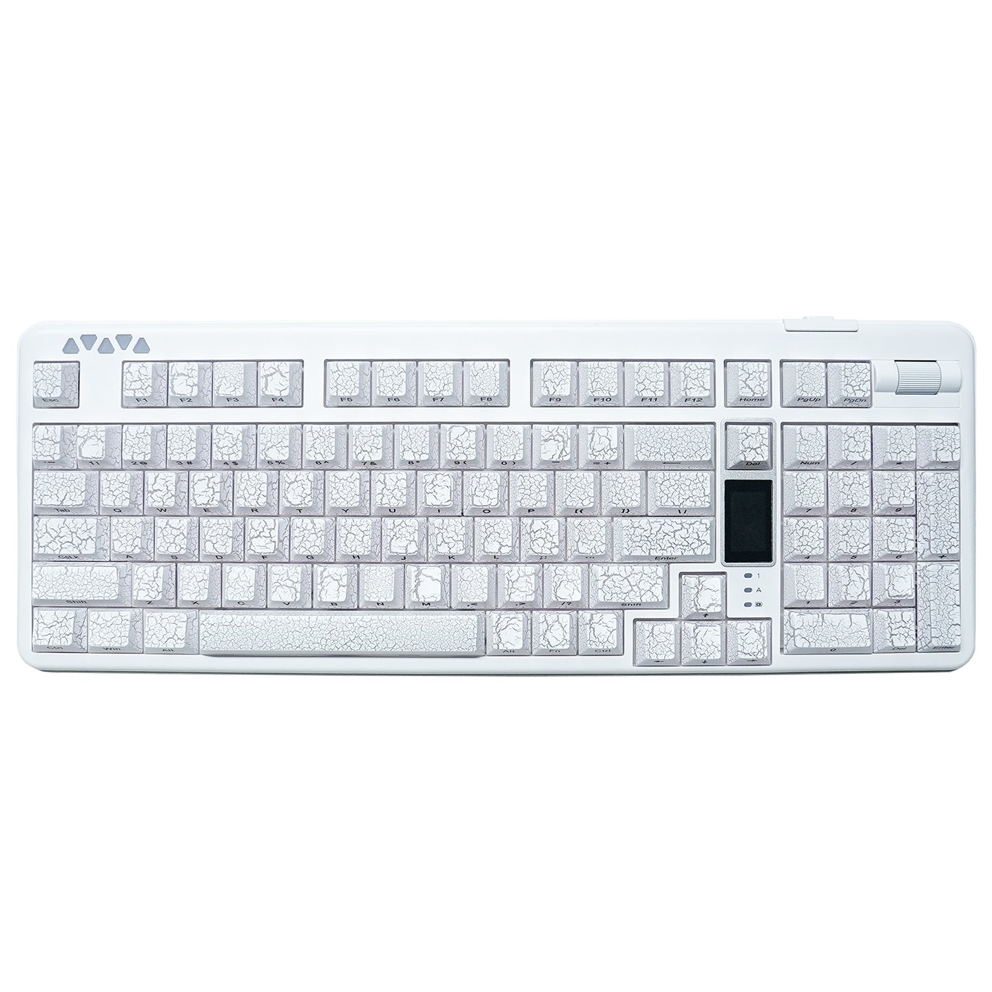 RECCAZR R102 Mechanical Keyboard,Tri-mode Wireless gaming keyboard, Hot-swap, RGB, PBT Keycaps（White Series）