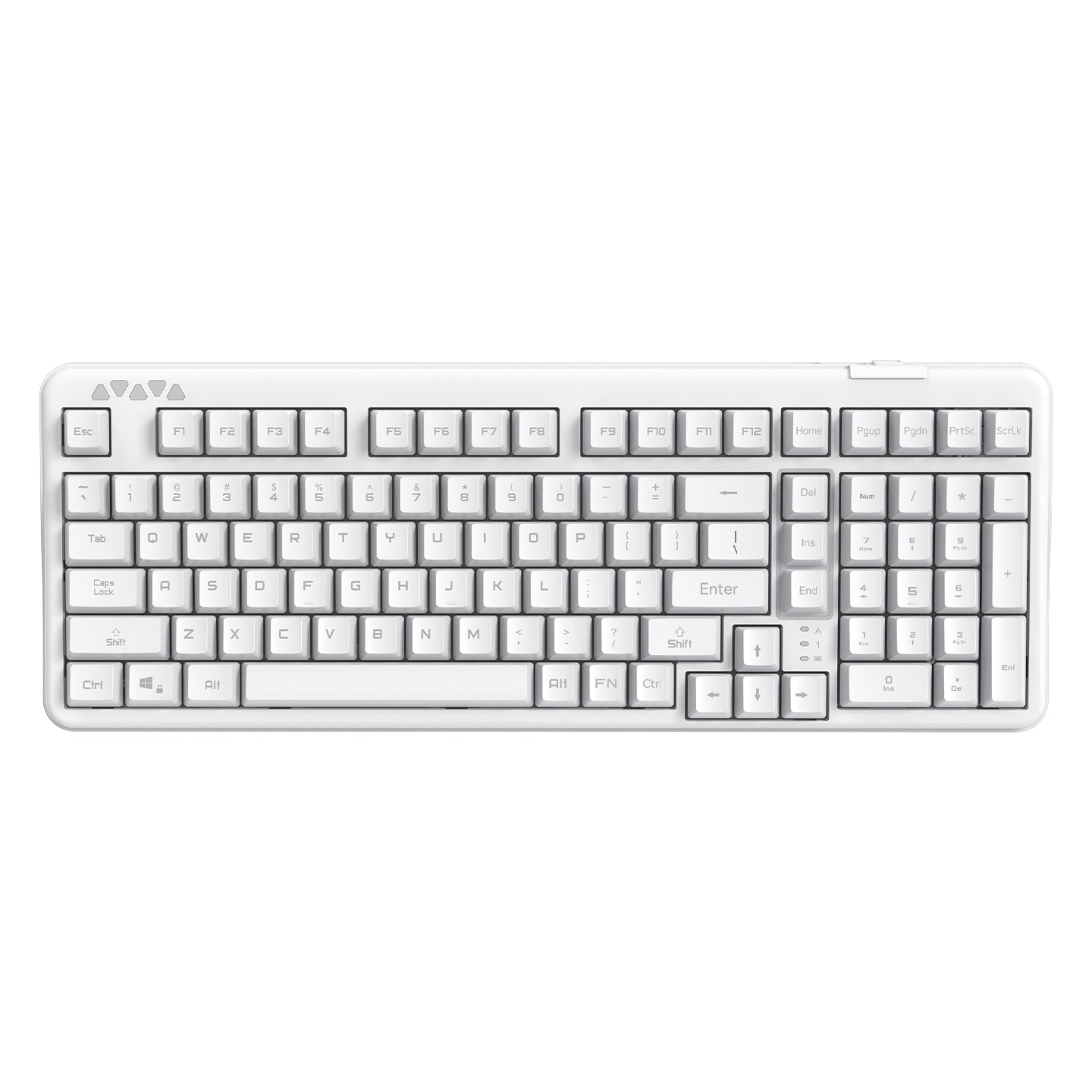 RECCAZR R102 Mechanical Keyboard,Tri-mode Wireless gaming keyboard, Hot-swap, RGB, PBT Keycaps（White Series）