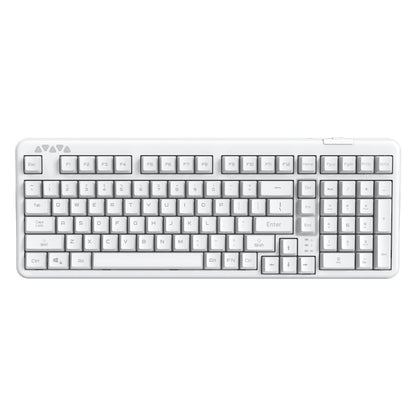 RECCAZR R102 Mechanical Keyboard,Tri-mode Wireless gaming keyboard, Hot-swap, RGB, PBT Keycaps（White Series）