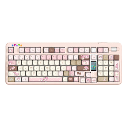 RECCAZR R102 Mechanical Keyboard,Tri-mode Wireless gaming keyboard, Hot-swap, RGB, PBT Keycaps