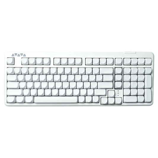 RECCAZR R102 Mechanical Keyboard,Tri-mode Wireless gaming keyboard, Hot-swap, RGB, PBT Keycaps（White Series）