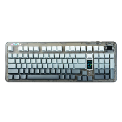 RECCAZR R102 Mechanical Keyboard,Tri-mode Wireless gaming keyboard, Hot-swap, RGB, PBT Keycaps(Gradient Series）