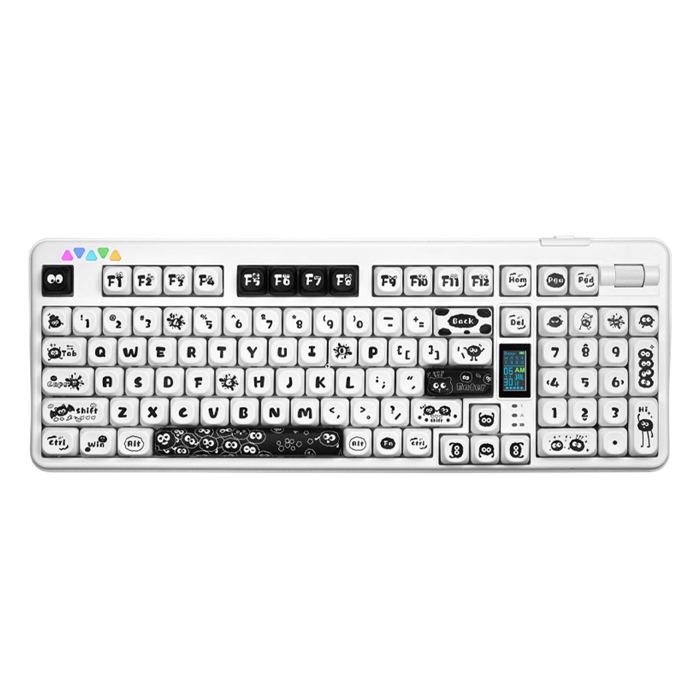 RECCAZR R102 Mechanical Keyboard,Tri-mode Wireless gaming keyboard, Hot-swap, RGB, PBT Keycaps