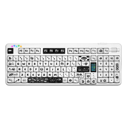 RECCAZR R102 Mechanical Keyboard,Tri-mode Wireless gaming keyboard, Hot-swap, RGB, PBT Keycaps